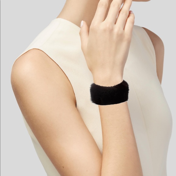 Brown and multicolor mink for cuff. - Picture 1 of 4